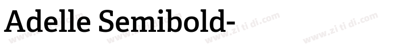 Adelle Semibold字体转换